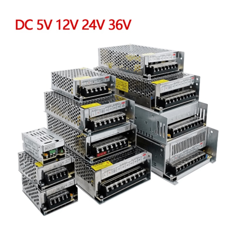 AC 220V To DC 5V 12V 24V 36V Switching Power Supply SMPS 1A30A 0