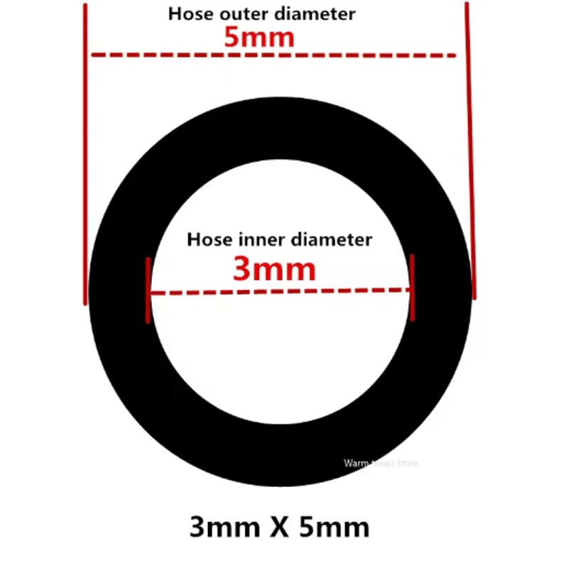 Transparent FoodGrade PVC Hose Pipe 412mm For Aquarium Pump General Use 10