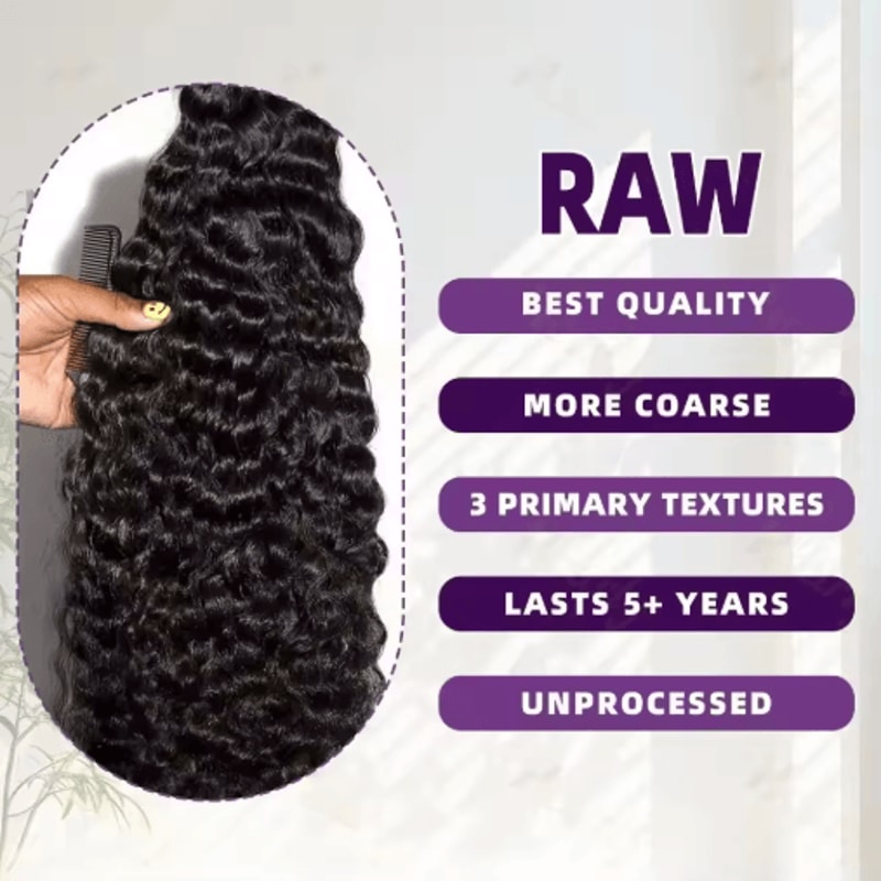 3034 Inch Deep Wave Virgin Human Hair Bundles Raw Unprocessed Double Weft 2