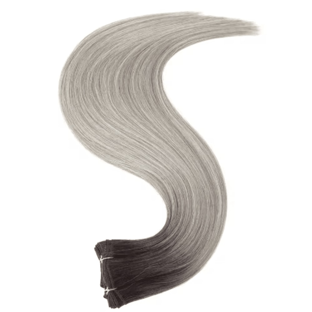 32Inch Ombre Straight Synthetic Hair Bundle 200g HighTemperature Fiber 27613 Brown Grey M618 9