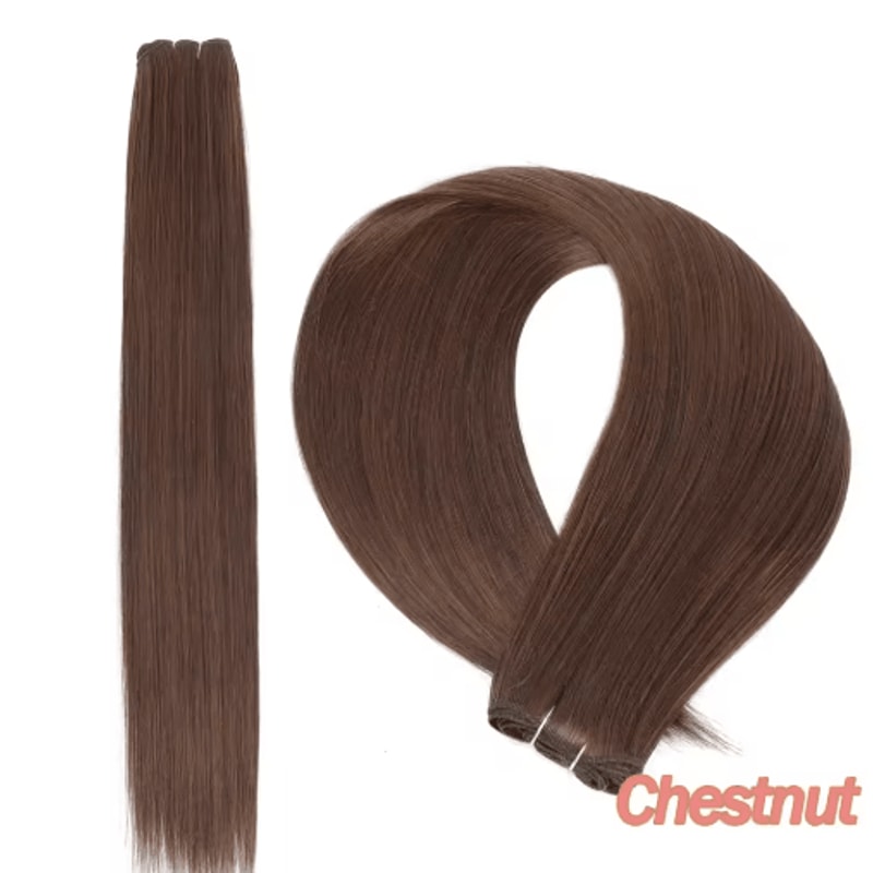 32Inch Ombre Straight Synthetic Hair Bundle 200g HighTemperature Fiber 27613 Brown Grey M618 8