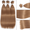 32Inch Ombre Straight Synthetic Hair Bundle 200g HighTemperature Fiber 27613 Brown Grey M618 0