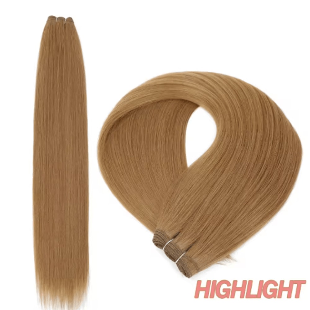 32Inch Ombre Straight Synthetic Hair Bundle 200g HighTemperature Fiber 27613 Brown Grey M618 18