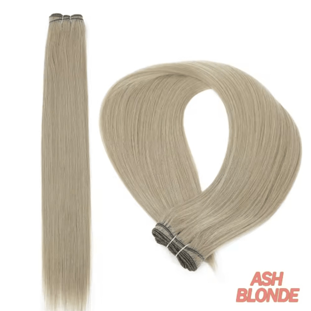 32Inch Ombre Straight Synthetic Hair Bundle 200g HighTemperature Fiber 27613 Brown Grey M618 28