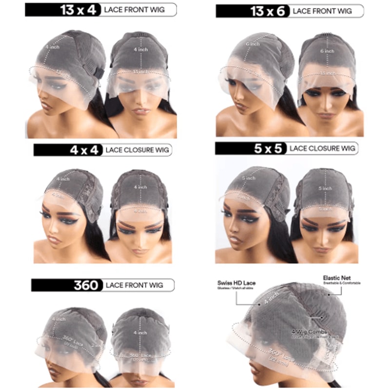 3040 Inch 360 Full Lace Body Wave Human Hair Wig With HD Lace Frontal Closure Options 1