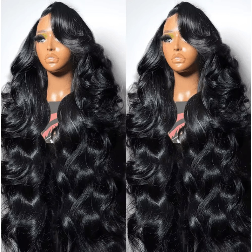 3040 Inch 360 Full Lace Body Wave Human Hair Wig With HD Lace Frontal Closure Options 0