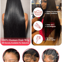 100% human hair bone straight 13x6 hd lace front wig 5x5 glueless 40 inch 13x4 lace frontal wigs black closure brazilian