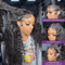 13by6 HD Lace Frontal Deep Wave Human Hair Wig 250 Density Brazilian Curly Wig 3