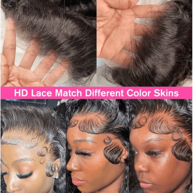 4C Kinky Curly Human Hair Wig With 13by6 HD Lace Frontal 4by4 Glueless Closure 3