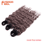 FASHION IDOL 24Inch Ombre Rainbow Water Wave Crochet Hair Synthetic Deep Wave Braiding Extensions 1