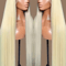 613 Honey Blonde Straight Human Hair Wig With HD Transparent Lace 13by4 13by6 360 5