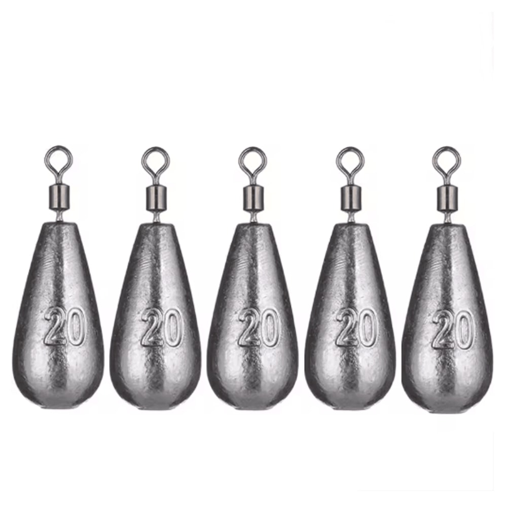 Water Drop Fishing Sinker Set 5pcs 35g 20g Carp Fishing Weights And Tackle Accessories 1