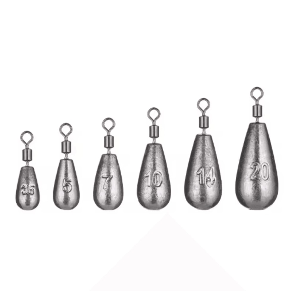 Water Drop Fishing Sinker Set 5pcs 35g 20g Carp Fishing Weights And Tackle Accessories 15