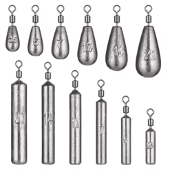 water drop fishing sinker set 5pcs 3.5g 20g carp fishing weights and tackle accessories