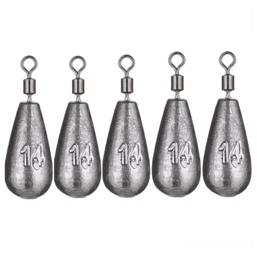 Water Drop Fishing Sinker Set 5pcs 35g 20g Carp Fishing Weights And Tackle Accessories 2