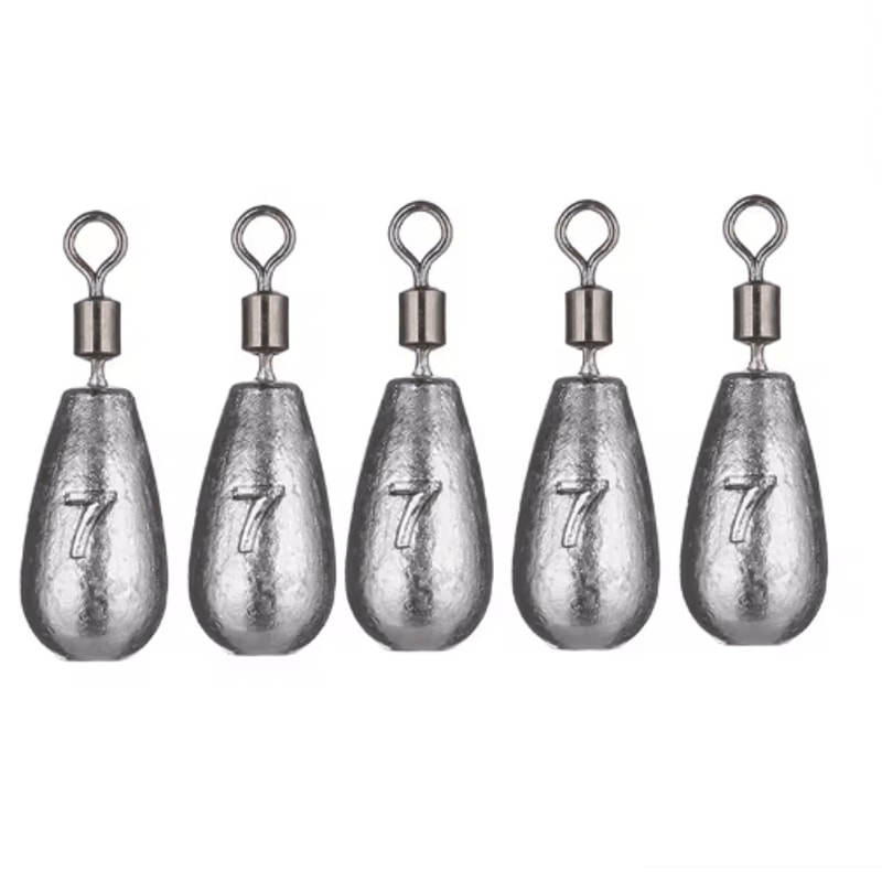 Water Drop Fishing Sinker Set 5pcs 35g 20g Carp Fishing Weights And Tackle Accessories 4