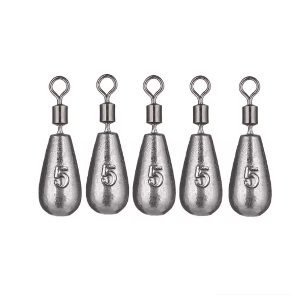 Water Drop Fishing Sinker Set 5pcs 35g 20g Carp Fishing Weights And Tackle Accessories 5