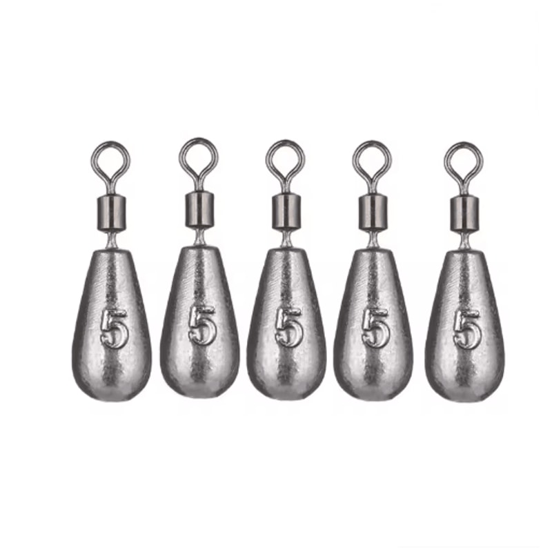 Water Drop Fishing Sinker Set 5pcs 35g 20g Carp Fishing Weights And Tackle Accessories 5