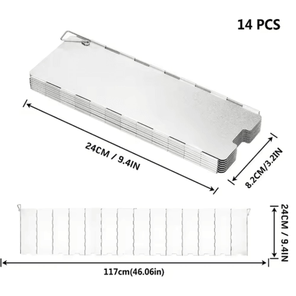 Aluminum Alloy Camping Stove Windscreen Windproof Gas Stove Shield For Outdoor Cooking 2