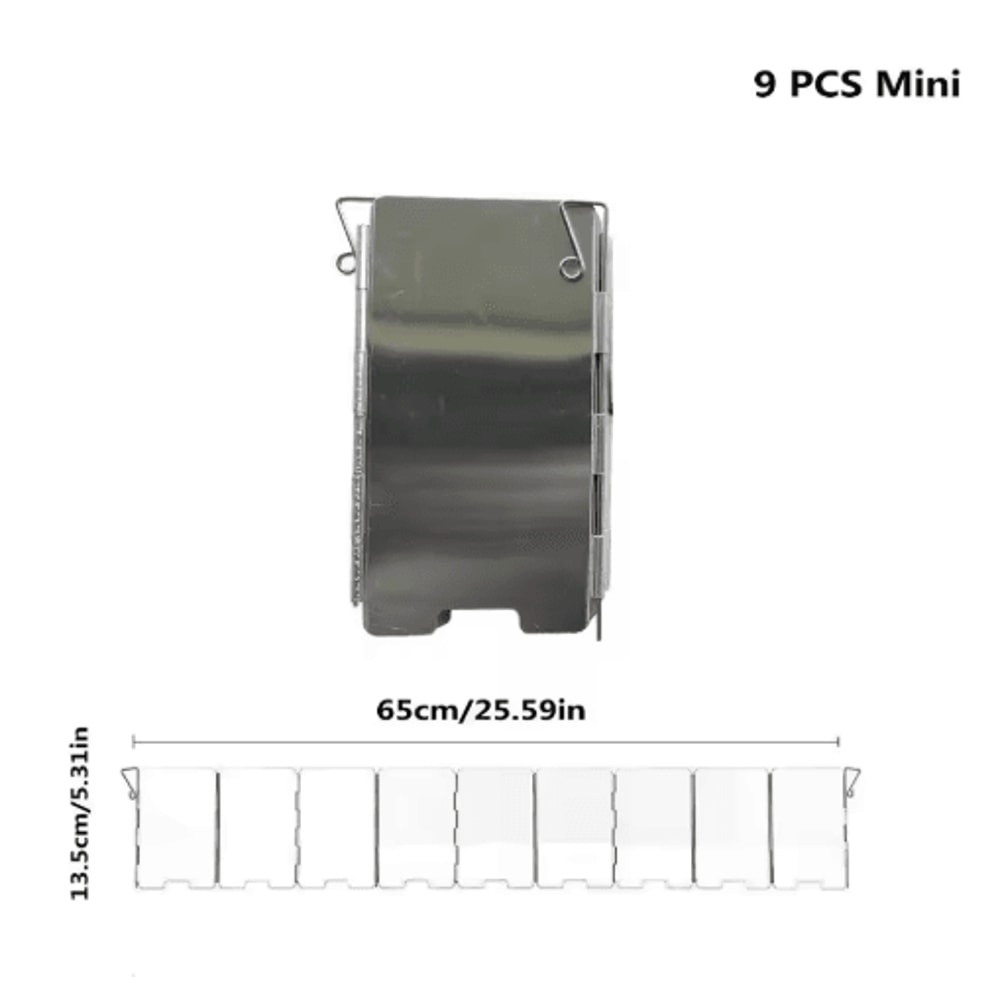 Aluminum Alloy Camping Stove Windscreen Windproof Gas Stove Shield For Outdoor Cooking 6