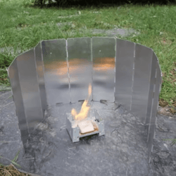 aluminum alloy camping stove windscreen windproof gas stove shield for outdoor cooking