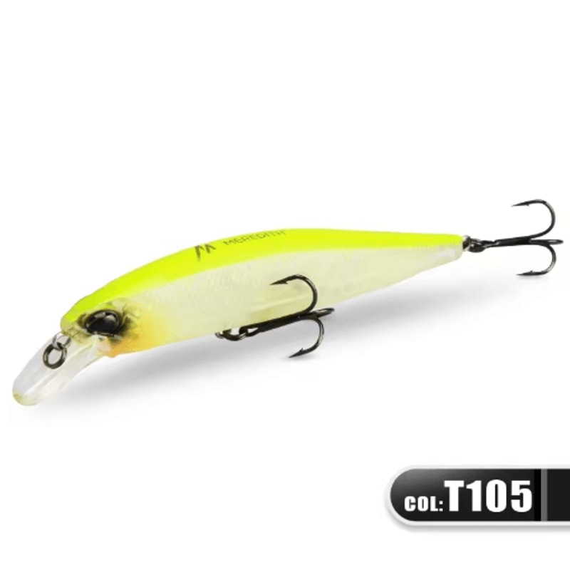 MEREDITH Jerk Minnow 100F Floating Fishing Lure Professional Hard Bait Wobbler 08 10 M 8