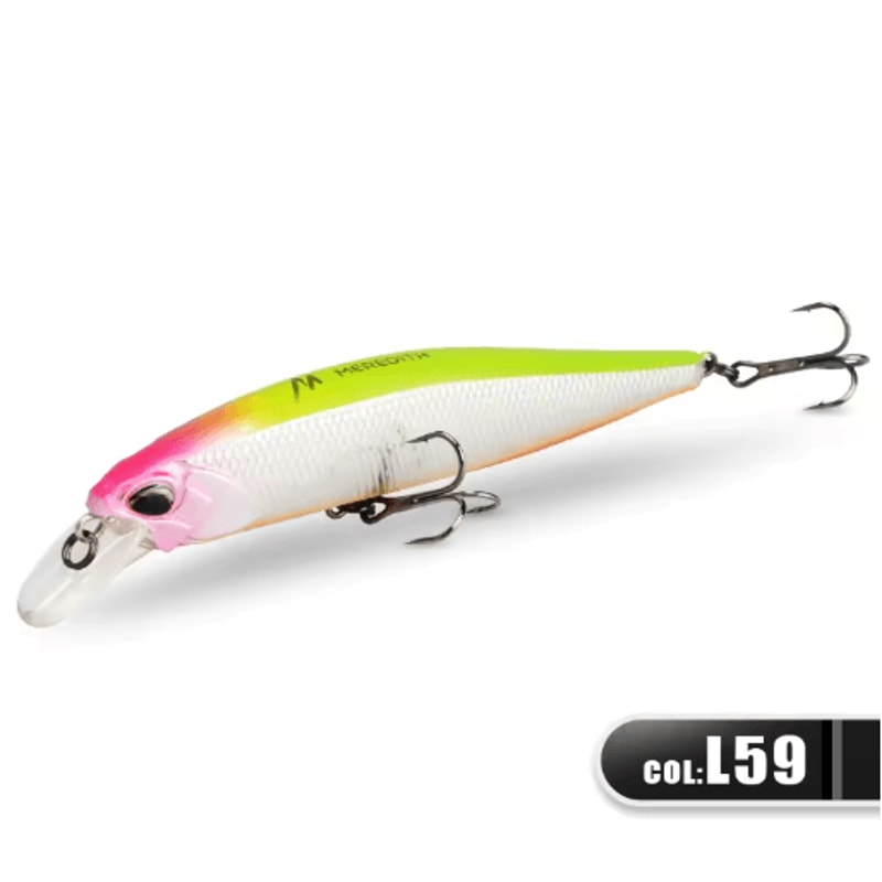 MEREDITH Jerk Minnow 100F Floating Fishing Lure Professional Hard Bait Wobbler 08 10 M 11