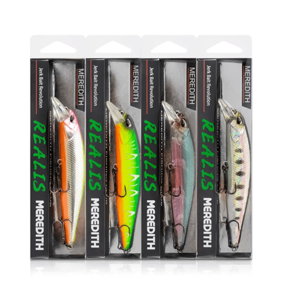 MEREDITH Jerk Minnow 100F Floating Fishing Lure Professional Hard Bait Wobbler 08 10 M 24