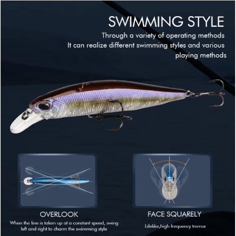 MEREDITH Jerk Minnow 100F Floating Fishing Lure Professional Hard Bait Wobbler 08 10 M 0