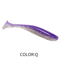 Supercontinent Double Color Soft Shad Lure T Tail Silicone Fishing Bait 6