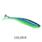 Supercontinent Double Color Soft Shad Lure T Tail Silicone Fishing Bait 8