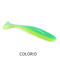 Supercontinent Double Color Soft Shad Lure T Tail Silicone Fishing Bait 9