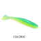 Supercontinent Double Color Soft Shad Lure T Tail Silicone Fishing Bait 9
