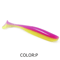 Supercontinent Double Color Soft Shad Lure T Tail Silicone Fishing Bait 12