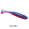 Supercontinent Double Color Soft Shad Lure T Tail Silicone Fishing Bait 16