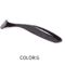 Supercontinent Double Color Soft Shad Lure T Tail Silicone Fishing Bait 17