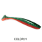 Supercontinent Double Color Soft Shad Lure T Tail Silicone Fishing Bait 18