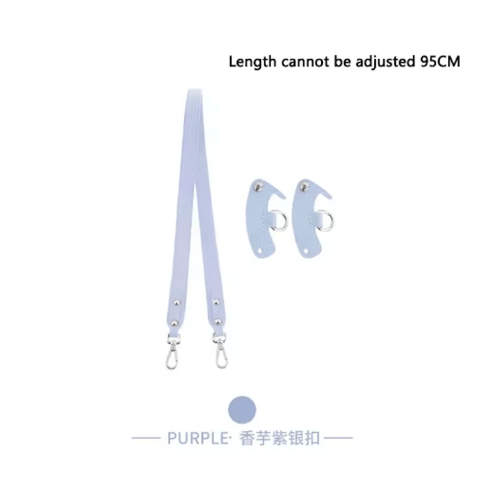 Leather Replacement Crossbody Strap For Longchamp Mini Bag No Punch Adjustable Shoulder Strap 10