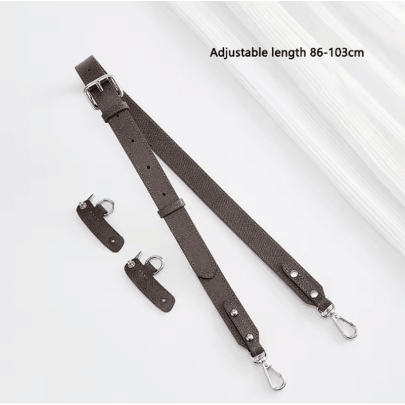 Leather Replacement Crossbody Strap For Longchamp Mini Bag No Punch Adjustable Shoulder Strap 11
