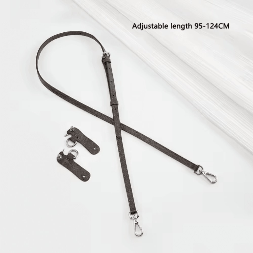 Leather Replacement Crossbody Strap For Longchamp Mini Bag No Punch Adjustable Shoulder Strap 21
