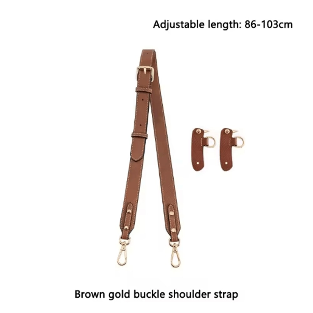 Leather Replacement Crossbody Strap For Longchamp Mini Bag No Punch Adjustable Shoulder Strap 23