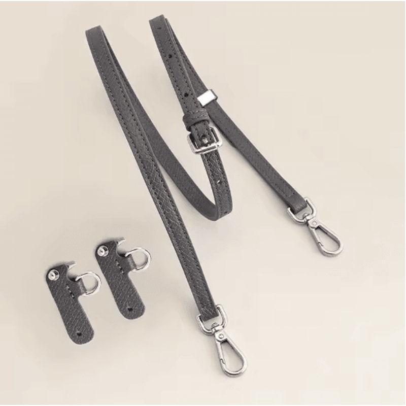 Leather Replacement Crossbody Strap For Longchamp Mini Bag No Punch Adjustable Shoulder Strap 24