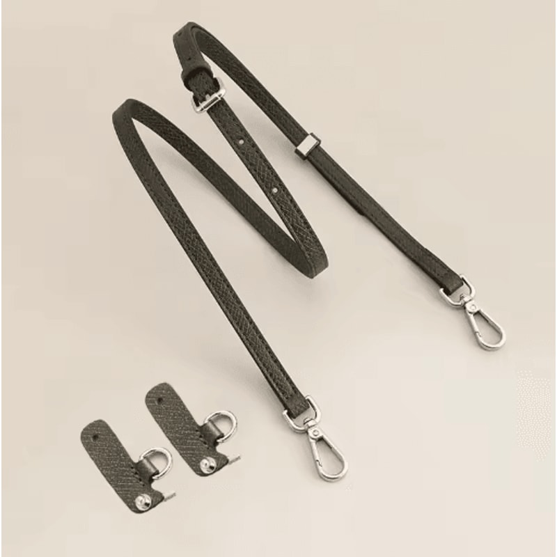 Leather Replacement Crossbody Strap For Longchamp Mini Bag No Punch Adjustable Shoulder Strap 25