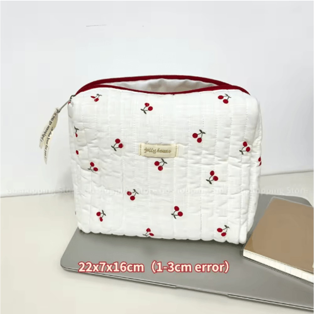 Large Capacity Womens Cosmetic Bag Zippered Travel Clutch And Small Storage Handbag 12