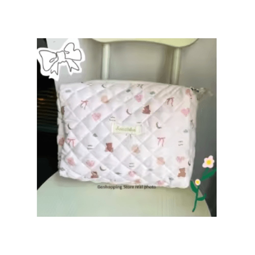 Large Capacity Womens Cosmetic Bag Zippered Travel Clutch And Small Storage Handbag 21