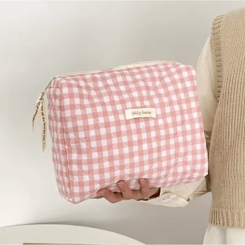 Large Capacity Womens Cosmetic Bag Zippered Travel Clutch And Small Storage Handbag 27