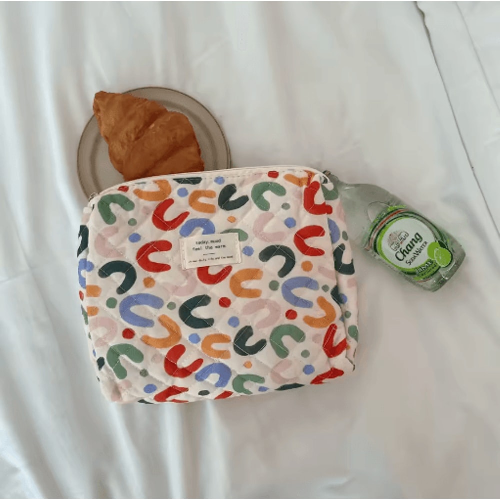 Large Capacity Womens Cosmetic Bag Zippered Travel Clutch And Small Storage Handbag 28