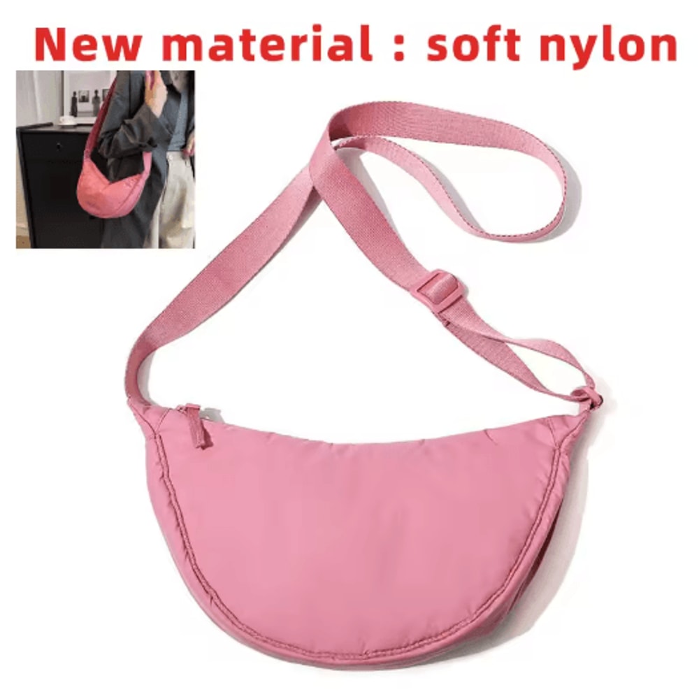 Minimalist Nylon Crossbody Shoulder Bag Lightweight Padded Travel Purse For Women 8