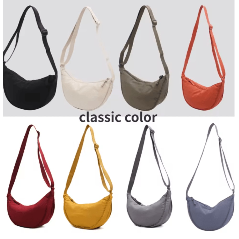 Minimalist Nylon Crossbody Shoulder Bag Lightweight Padded Travel Purse For Women 0