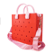EVA Waterproof Tote Shoulder Bag For Women Large Casual Beach Handbag With Charm Holes 6